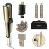 Shark Glam 5-in-1 Hot Tool Air Styling + Drying System Gold - For Straight, Sleek, Wavy And Bouncy Styles