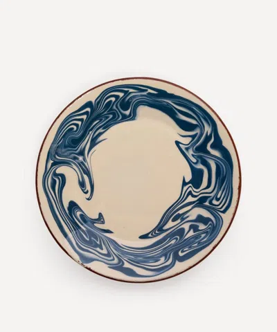 Sharland England Marbre Dinner Plate In Blue