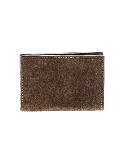 Pre-owned Sharon Gioe Leather Card Holder In Brown