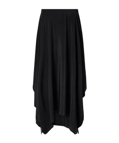 Sharon Wauchob Desia Asymmetric Silk-crepe Midi Skirt In Animal Print