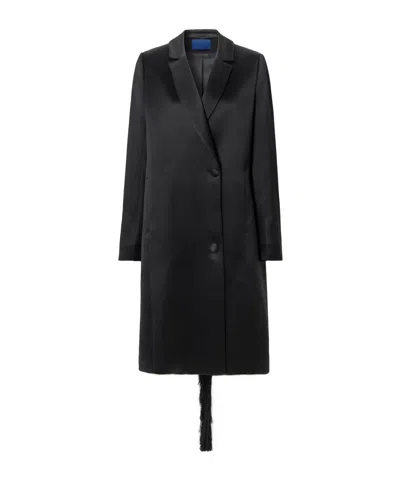 Sharon Wauchob Kara Double-breasted Duchesse-satin Jacket In Black
