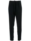 Sharon Wauchob Ribbed Drawstring Trouser In Black