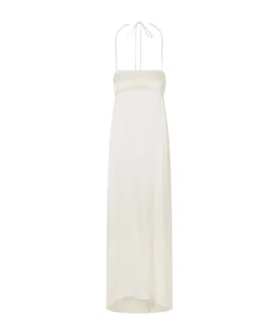 Sharon Wauchob Edita Silk Maxi Dress In Neutral