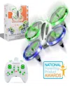 Sharper Image 2.4ghz Rc Glow Up Stunt Drone With Led Lights In White