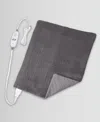 Sharper Image Calming Heat Massaging Weighted Heating Pad Xxl In Gray