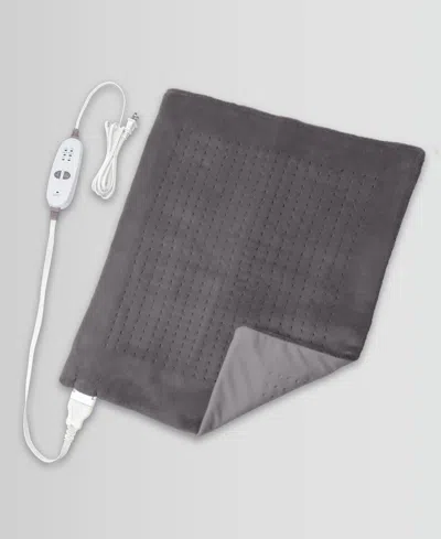 Sharper Image Calming Heat Massaging Weighted Heating Pad Xxl In White