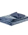 Sharper Image Cooling Touch Down Alternative Throw, 50" X 60" In Navy