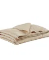 Sharper Image Cooling Touch Down Alternative Throw, 50" X 60" In Tan