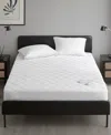 Sharper Image Embossed Microfiber Heated Mattress Pad In White