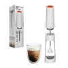 Sharper Image Milk Frother For Dense And Long Lasting Foam Creation In White