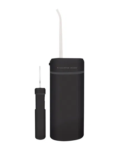 Sharper Image Portable Cordless Flosser In Black