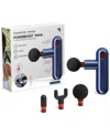 Sharper Image Powerboost Move Deep Tissue Travel Percussion Massager In Blue