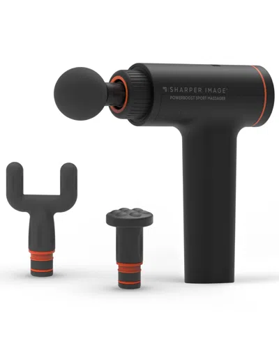 Sharper Image Powerboost Sport Percussion Massager In Grey