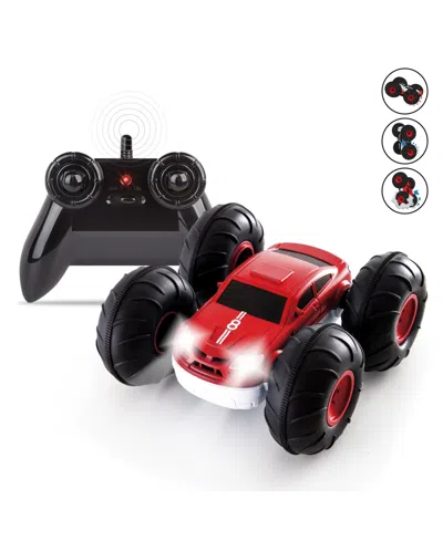 Sharper Image Remote Control Cars Flip Stunt Rally Toy, 2-in-1 Reversible Car In Medium Red