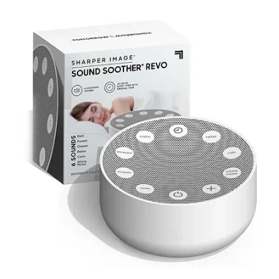 Sharper Image Sleep Therapy 4in. Sound Machine In White