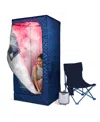 Sharper Image Steam Sauna And Red Light Therapy Portable Spa In Multi