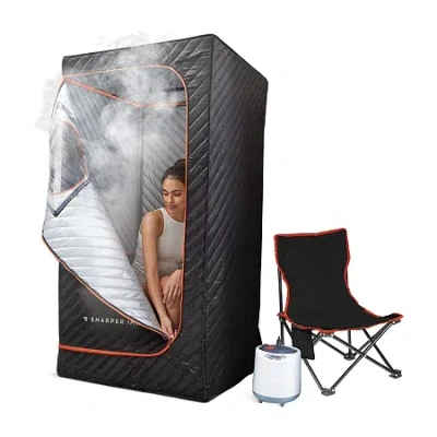 Sharper Image Steamer Sauna Portable Spa In Black
