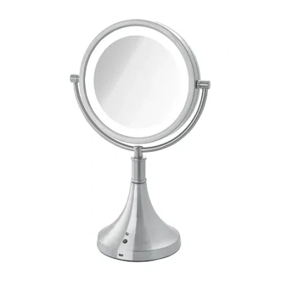 Sharper Image Table Top Mirror In Silver