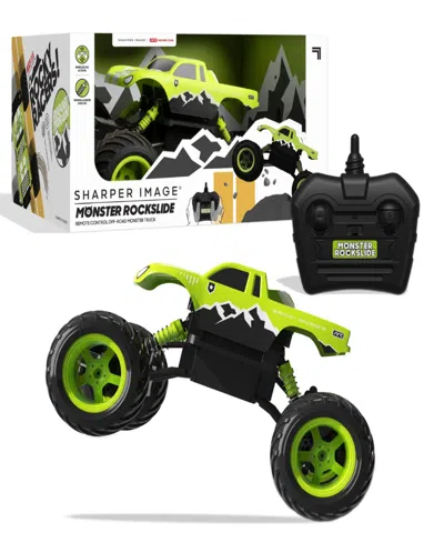 Sharper Image Toy Rc Monster Rockslide, 2.4 Ghz Off-road Monster Truck In Bright Green