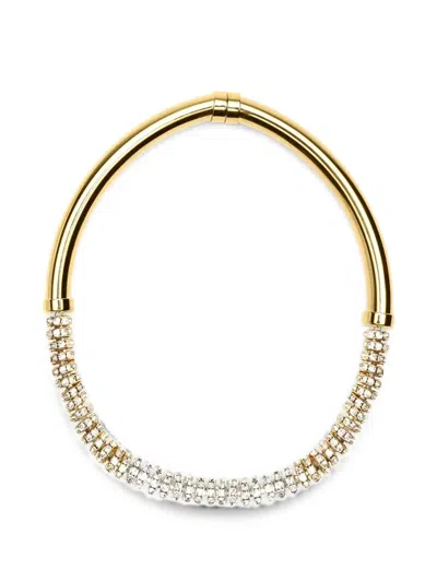 Sharra Pagano Crystal Glow Necklace In Gold
