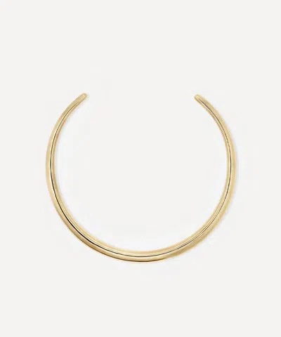 Shashi 14ct Gold-plated Dominique Necklace Cuff In Burgundy