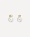 Shashi 14ct Gold-plated Empress Pearl Drop Earrings In White