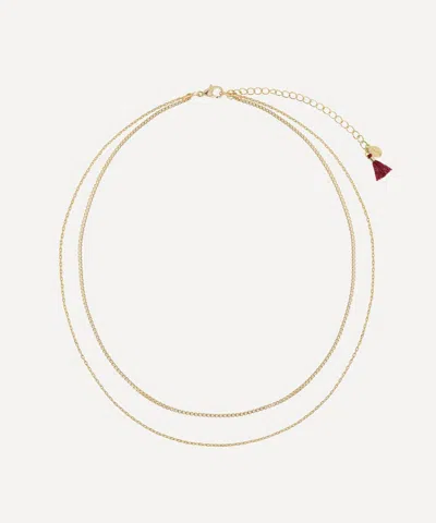 Shashi 14ct Gold-plated Etienne Chain Necklace
