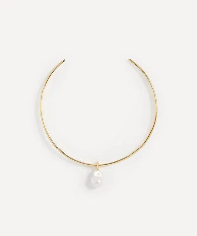 Shashi 14ct Gold-plated Jones Cuff Necklace