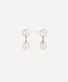 Shashi 14ct Gold-plated Pearl Drop Earrings In White