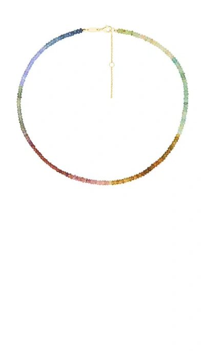 Shashi Aisha Gemstone Necklace In Multi