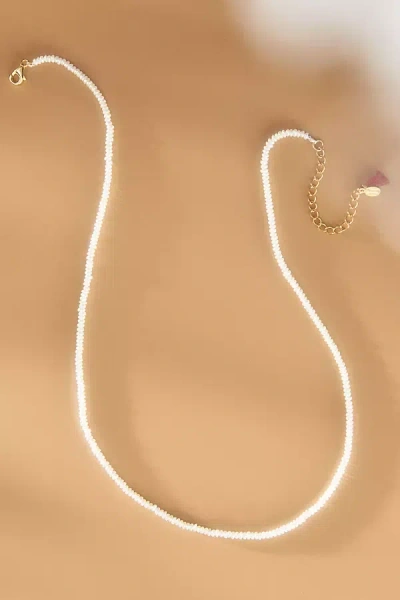 Shashi Aisha Pearl Necklace In White