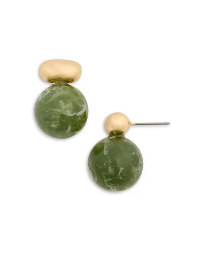 Shashi Alice Gemstone Earrings In Green