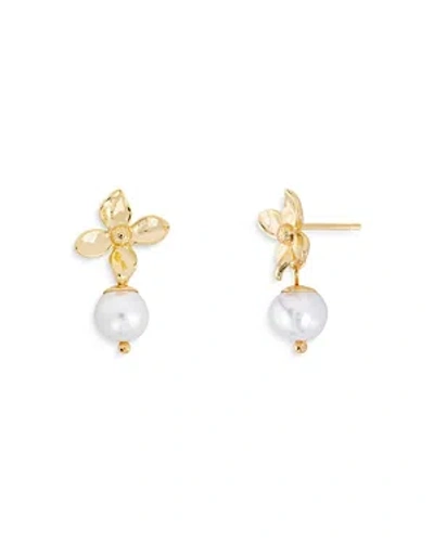 Shashi Baby Fiorina Cultured Freshwater Pearl Stud Earrings In Gold