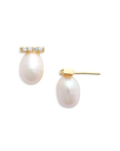 Shashi Baby Giselle Stud Earrings In Pearl
