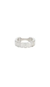 Shashi Baguette Eternity Ring In Silver
