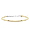 Shashi Bar & Chain Bangle Bracelet In Gold