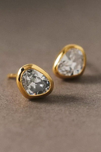 Shashi Benson Organic Post Earrings In Gold