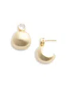 Shashi Bezel Earrings In Gold