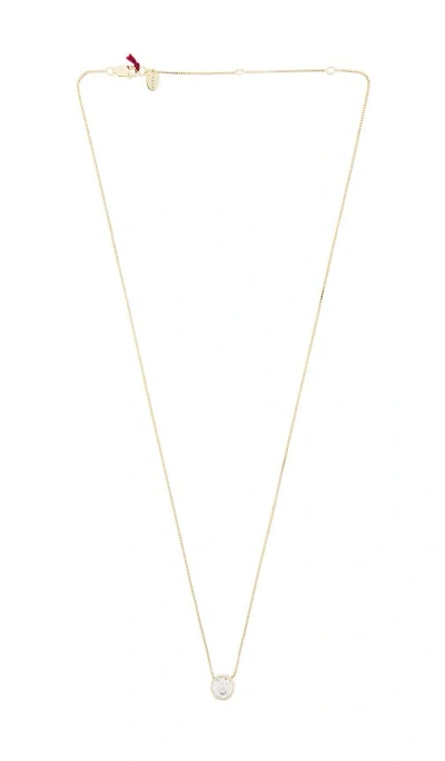 Shashi Bezel Necklace In Gold
