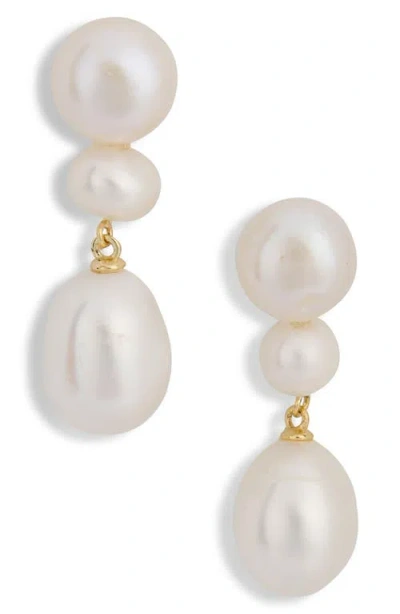 Shashi Bianca Drop Earrings In Neutral