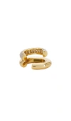 Shashi Bree Ear Cuff In Metallic Gold