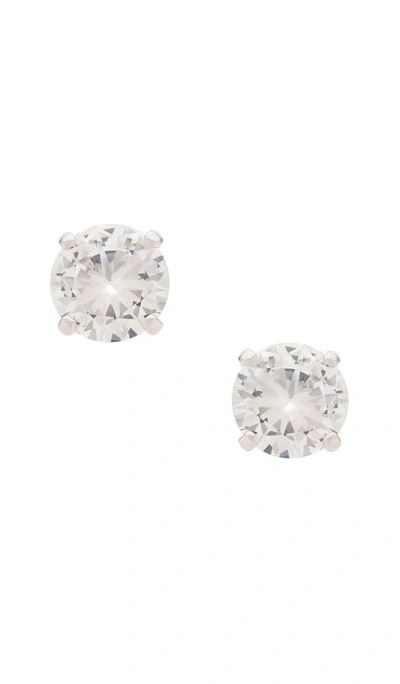 Shashi Caroline Large Stud In Metallic