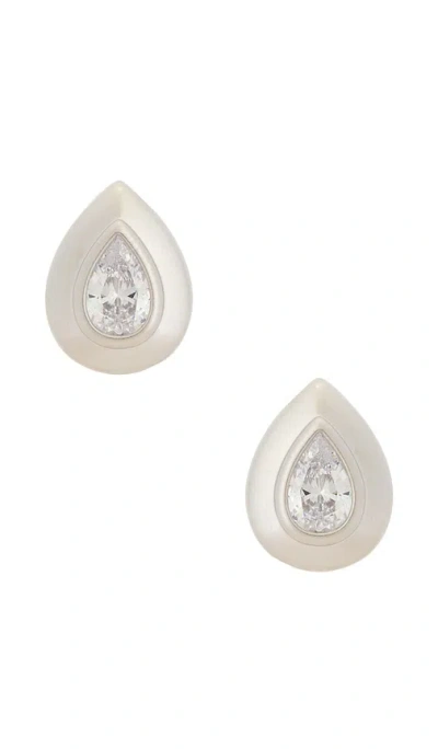 Shashi Carson Stud Earrings In Metallic