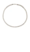 Shashi Casa Chain Necklace In Metallic Silver