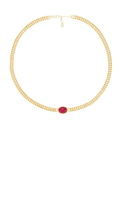 Shashi Casa Gemstone Necklace In Gold