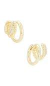 Shashi Charlie Triple Earring In Gold
