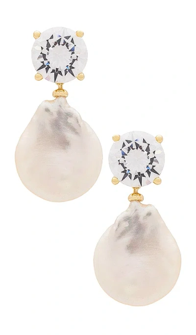 Shashi Cleo Earring In 珍珠