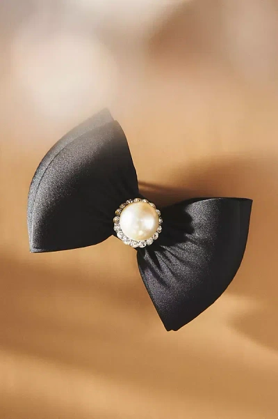 Shashi Coco Hair Bow Clip In Black