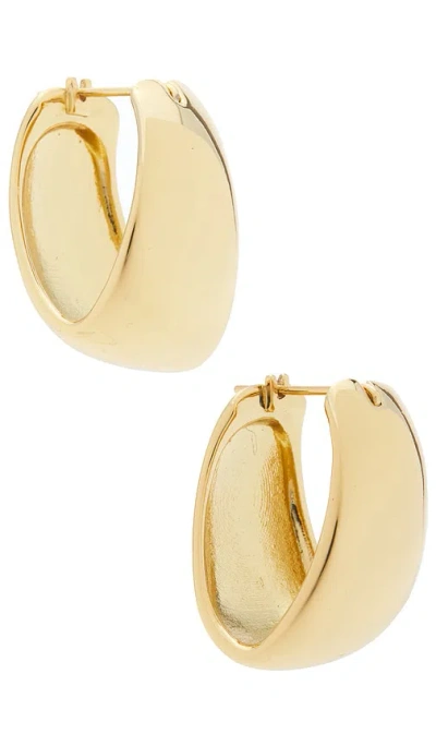 Shashi Couplet Hoops Earrings In Gold