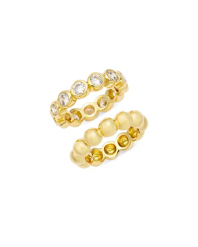 Shashi Cubic Zirconia Bezel Rings, Set Of 2